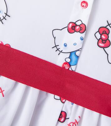 x Hello Kitty cotton poplin shirt dress | Monnalisa