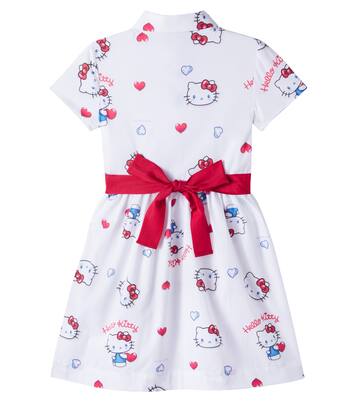 x Hello Kitty cotton poplin shirt dress | Monnalisa