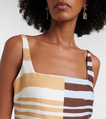 Siela striped linen minidress | Cala de la Cruz