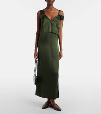 Deconstructed satin slip dress | Toteme