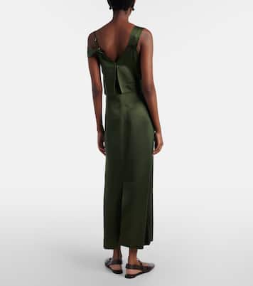 Deconstructed satin slip dress | Toteme