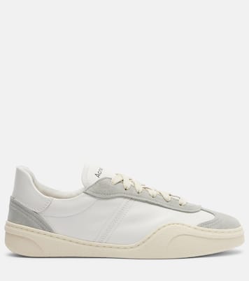 Suede-trimmed leather sneakers | Acne Studios