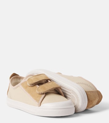 Sneakers aus Canvas mit Veloursleder | Il Gufo