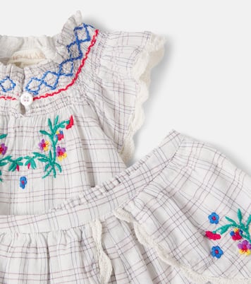 Baby Perlane embroidered cotton top and shorts set | Louise Misha