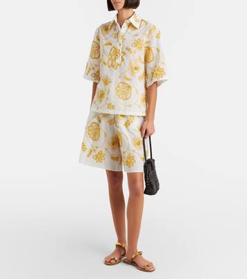 Bermuda Chandra in misto cotone con ricamo | Eres