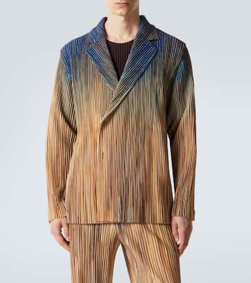 Paint Brush Close-Up pleated blazer | Homme Plissé Issey Miyake