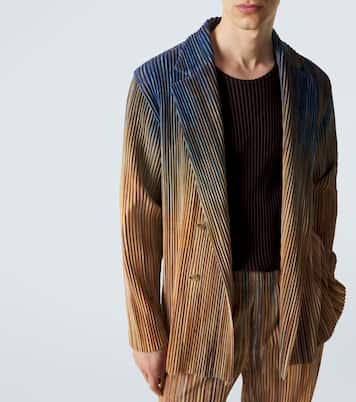 Paint Brush Close-Up pleated blazer | Homme Plissé Issey Miyake
