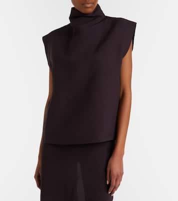 Poplin turtleneck top | Alaïa