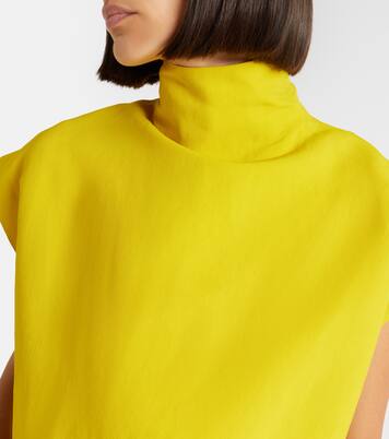 Poplin turtleneck top | Alaïa