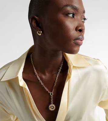 Collar Internal Compass Small de oro de 18 ct con diamantes | FoundRae