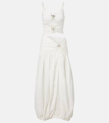 Abito lungo Orbit in jersey con cut-out | Christopher Esber