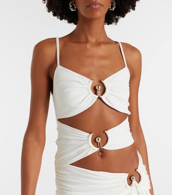 Abito lungo Orbit in jersey con cut-out | Christopher Esber