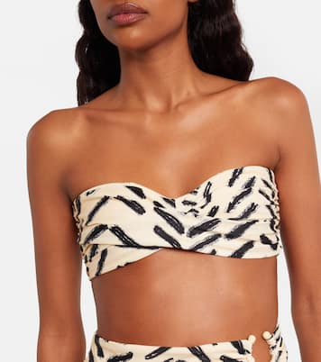 Top bikini a fascia con stampa | Johanna Ortiz