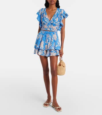 Pearl floral crop top | Poupette St Barth