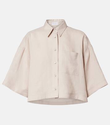 Oversized linen shirt | Brunello Cucinelli