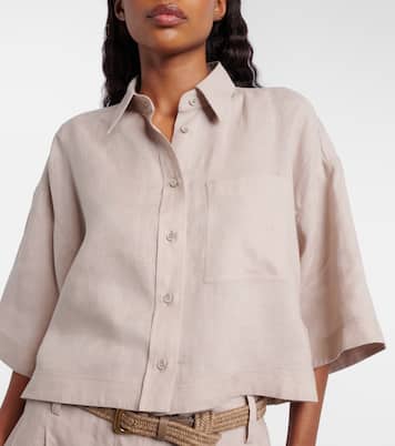 Oversized linen shirt | Brunello Cucinelli