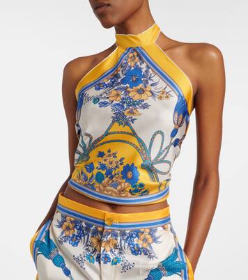 Top aus Seiden-Twill | Gucci
