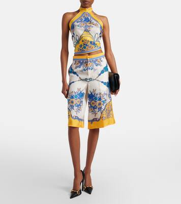 Top aus Seiden-Twill | Gucci