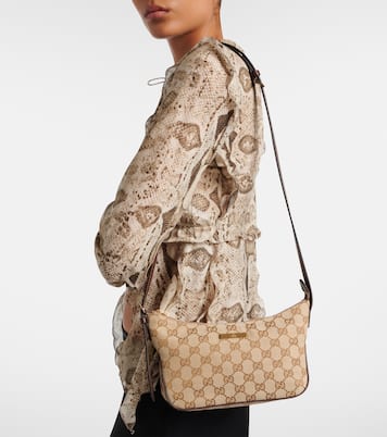 Lady Lunetta Small GG canvas shoulder bag | Gucci