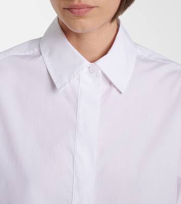 Lace-trimmed cotton poplin shirt | Simkhai
