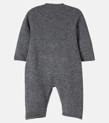 Baby embroidered virgin wool onesie | Il Gufo