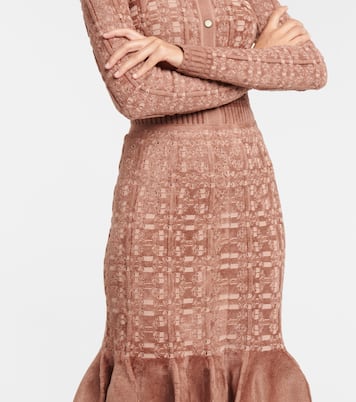 Falda midi de encaje | Alaïa