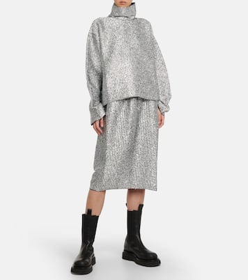 2 Moncler 1952 Lurex® wool-blend midi skirt | Moncler Genius