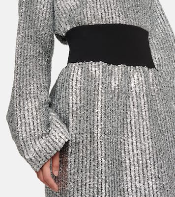 2 Moncler 1952 Lurex® wool-blend midi skirt | Moncler Genius