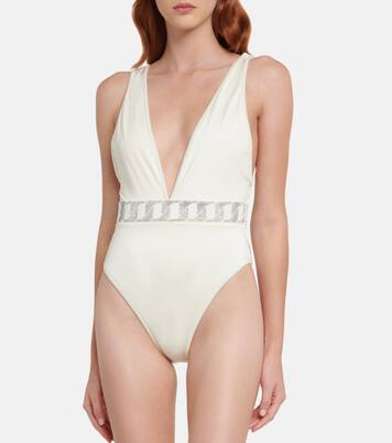 Verzierter Badeanzug | Balmain