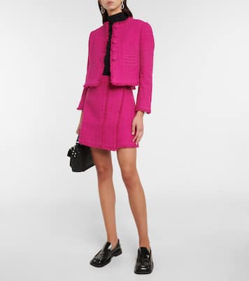 White Label Minirock aus Baumwollbouclé | Proenza Schouler