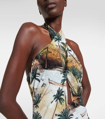 Bedruckter Badeanzug Hidden Paradise | Johanna Ortiz