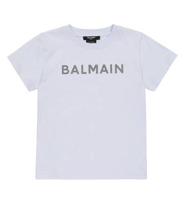 Logo cotton jersey T-shirt | Balmain Kids