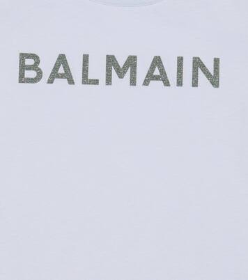 Logo cotton jersey T-shirt | Balmain Kids