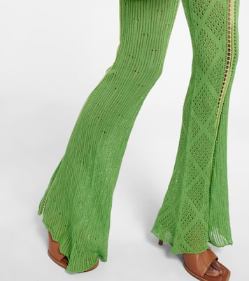 Pantalon évasé Disco en coton | Roberta Einer