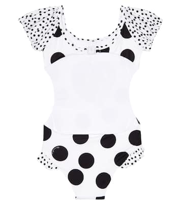 Jerry printed polka-dotted swimsuit | Monnalisa