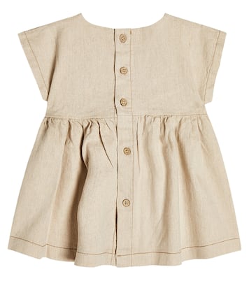 Baby Isabella linen and cotton-blend vest | 1 + in the Family