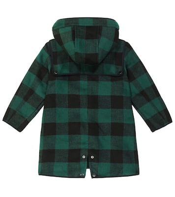 Checked hooded coat  | Stella McCartney Kids