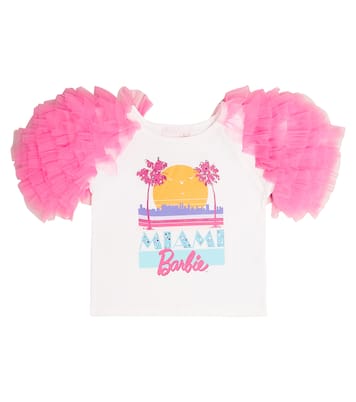x Barbie® Miami Shores tulle-trimmed cotton T-shirt | Tutu Du Monde