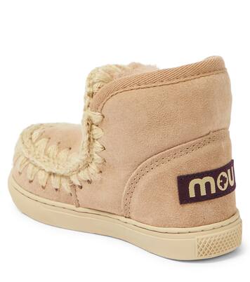 Shearling-lined suede sneakers | Mou Kids