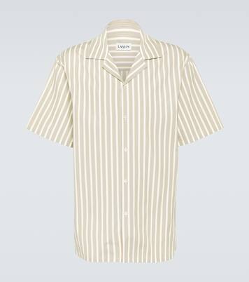 Striped cotton bowling shirt | Lanvin