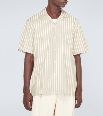Striped cotton bowling shirt | Lanvin