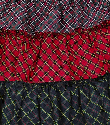 Gonna a balze in popeline di cotone tartan | Polo Ralph Lauren Kids