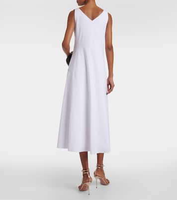 Linen-blend midi dress | Vince