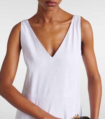 Linen-blend midi dress | Vince