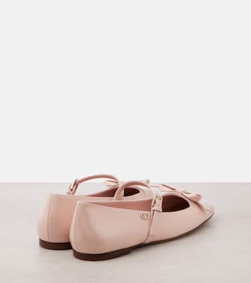 Mary-Jane-Ballerinas Romance Bow aus Lackleder | Valentino Garavani
