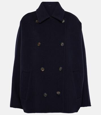 Cropped wool and cashmere coat | Brunello Cucinelli