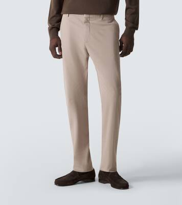 Pantalon droit en coton mélangé | Zegna