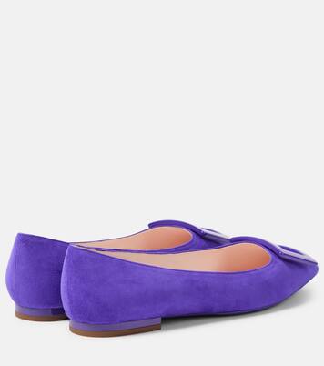 Gommettine suede ballet flats | Roger Vivier