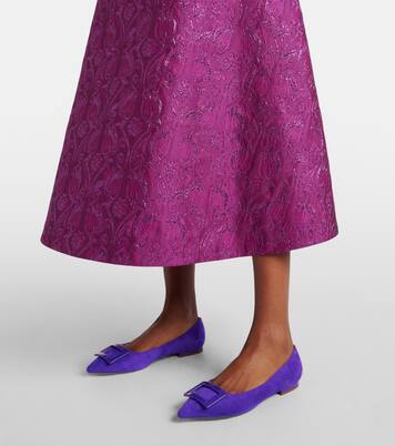 Gommettine suede ballet flats | Roger Vivier