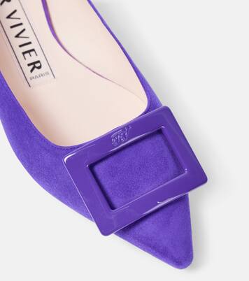 Gommettine suede ballet flats | Roger Vivier